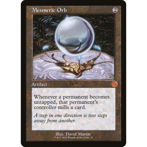 Magic: The Gathering Mesmeric Orb (031) Lightly Played Foil