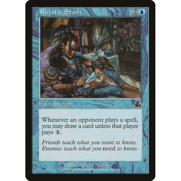 Magic: The Gathering Rhystic Study (045) Moderately Played