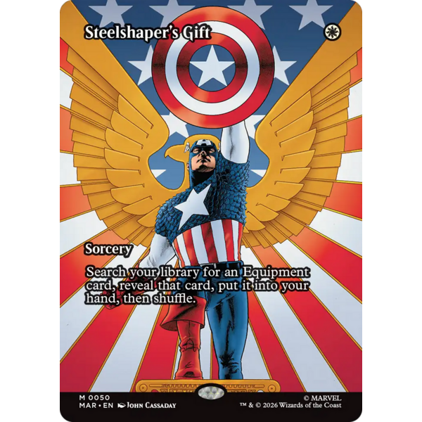Magic: The Gathering Steelshaper's Gift (Borderless) (050) Near Mint