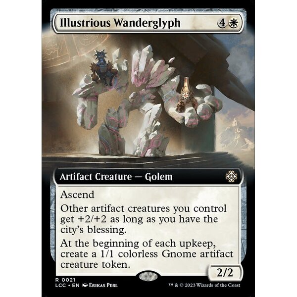 Magic: The Gathering Illustrious Wanderglyph (Extended Art) (021) Lightly Played