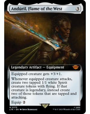 Magic: The Gathering Anduril, Flame of the West (Extended Art) (375) Lightly Played
