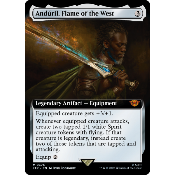 Magic: The Gathering Anduril, Flame of the West (Extended Art) (375) Lightly Played