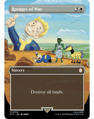 Magic: The Gathering Ravages of War (Borderless) (354) Lightly Played