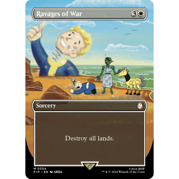 Magic: The Gathering Ravages of War (Borderless) (354) Lightly Played