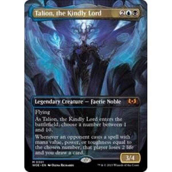 Magic: The Gathering Talion, the Kindly Lord (Borderless) (301) Lightly Played