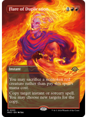 Magic: The Gathering Flare of Duplication (Borderless) (333) Lightly Played