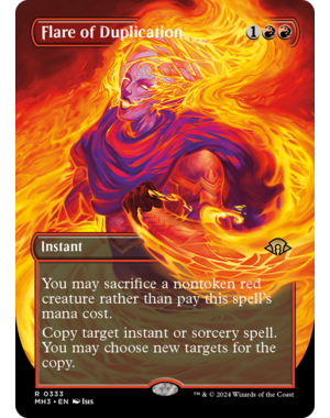 Magic: The Gathering Flare of Duplication (Borderless) (333) Lightly Played