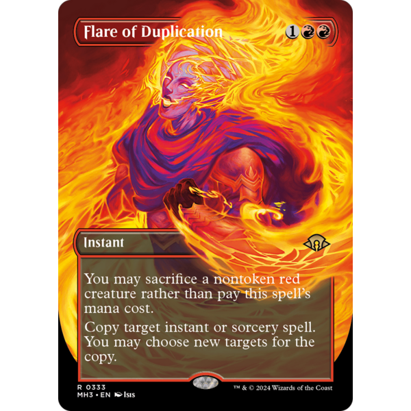 Magic: The Gathering Flare of Duplication (Borderless) (333) Lightly Played