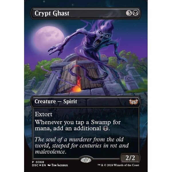 Magic: The Gathering Crypt Ghast (Borderless) (368) Lightly Played Foil