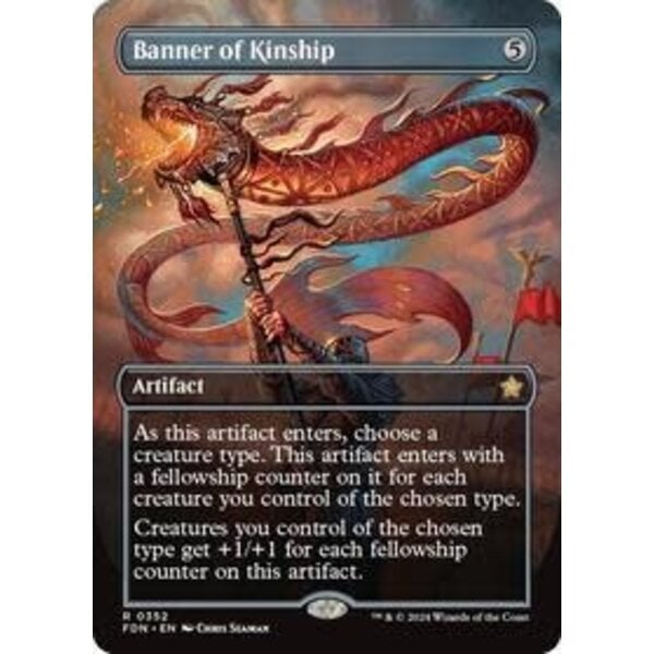 Magic: The Gathering Banner of Kinship (Borderless) (352) Lightly Played