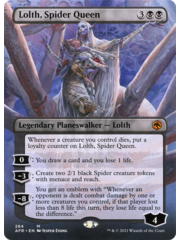 Magic: The Gathering Lolth, Spider Queen (Borderless) (284) Lightly Played