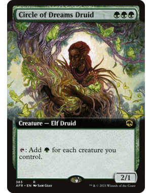 Magic: The Gathering Circle of Dreams Druid (Extended Art) (383) Lightly Played Foil