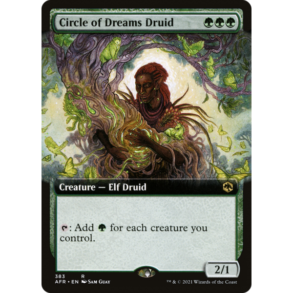 Magic: The Gathering Circle of Dreams Druid (Extended Art) (383) Lightly Played Foil