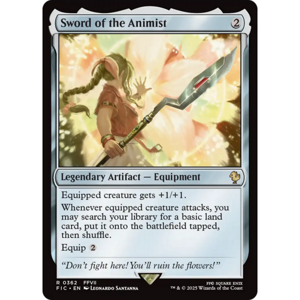 Magic: The Gathering Sword of the Animist (365) Lightly Played