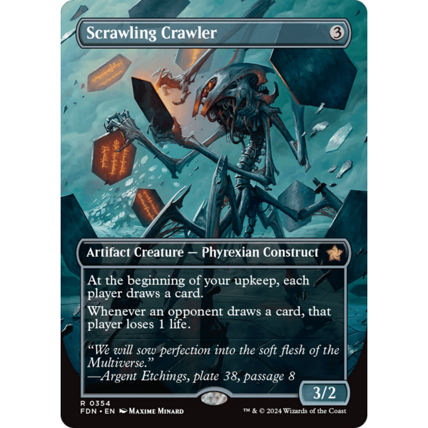 Magic: The Gathering Scrawling Crawler (Borderless) (354) Near Mint