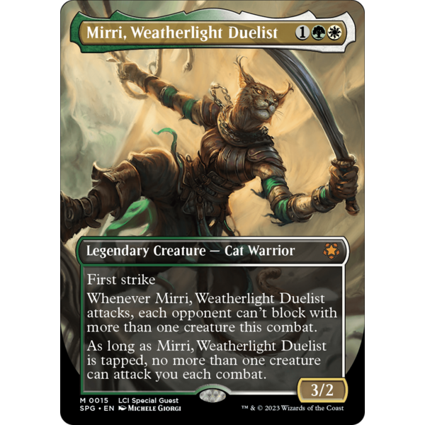 Magic: The Gathering Mirri, Weatherlight Duelist (Borderless) (015) Lightly Played Foil