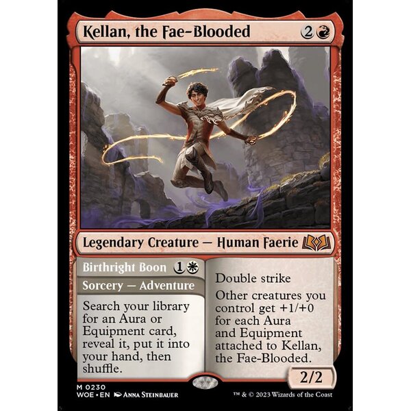 Magic: The Gathering Kellan, the Fae-Blooded (230) Lightly Played