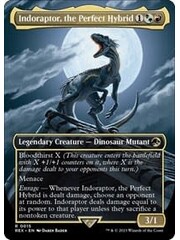 Magic: The Gathering Indoraptor, the Perfect Hybrid (Borderless) (015) Lightly Played Foil