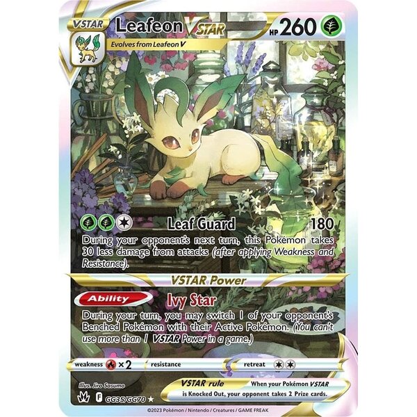 Pokemon Leafeon VSTAR (GG35) Lightly Played Holofoil