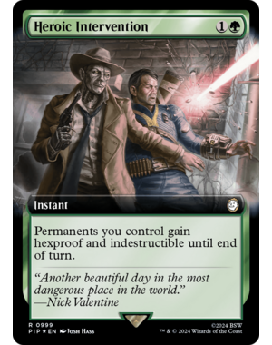 Magic: The Gathering Heroic Intervention (Extended Art) (Surge Foil) (999) Near Mint Foil