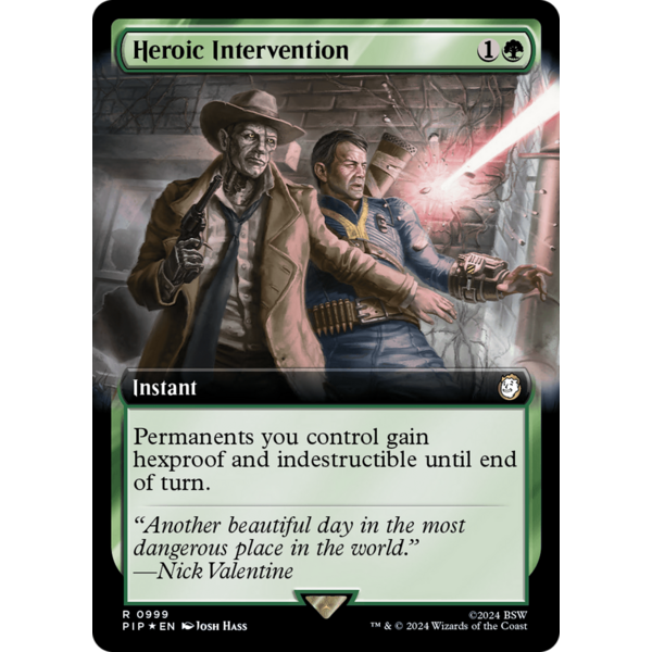 Magic: The Gathering Heroic Intervention (Extended Art) (Surge Foil) (999) Near Mint Foil