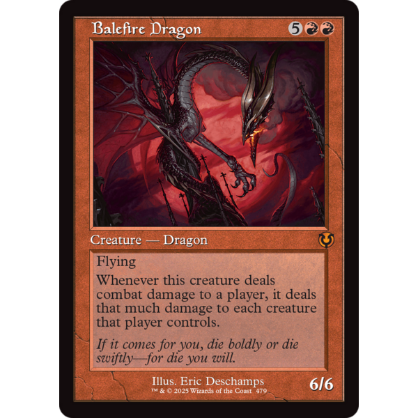 Magic: The Gathering Balefire Dragon (Retro Frame) (479) Near Mint