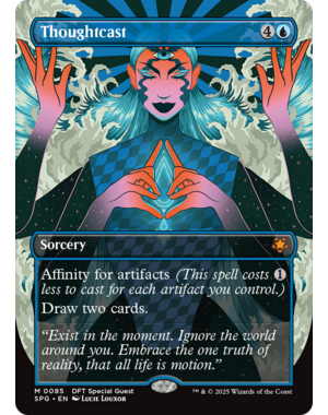 Magic: The Gathering Thoughtcast (Borderless) (085) Lightly Played Foil