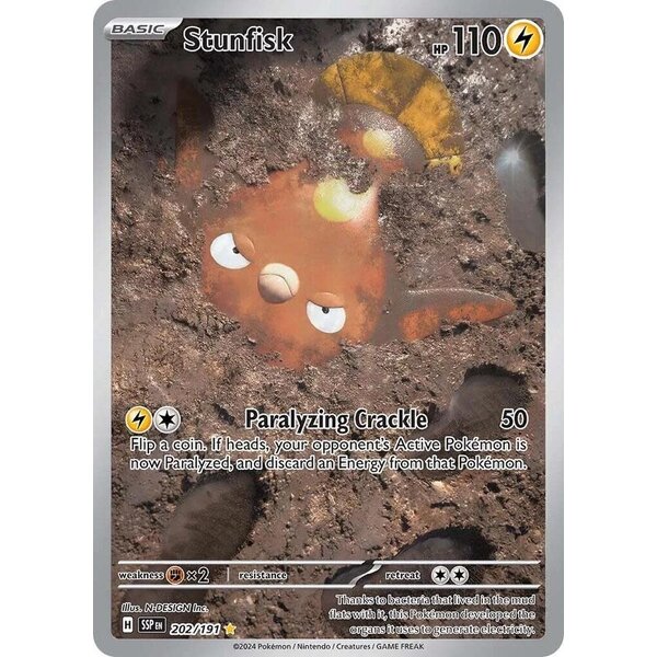 Pokemon Stunfisk (202) Lightly Played Holofoil