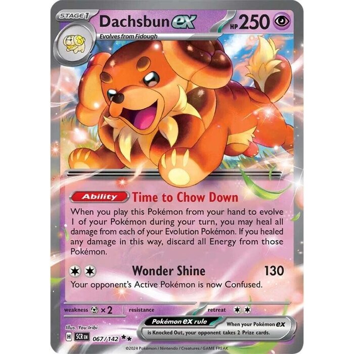 Pokemon Dachsbun EX (067) Lightly Played Holofoil