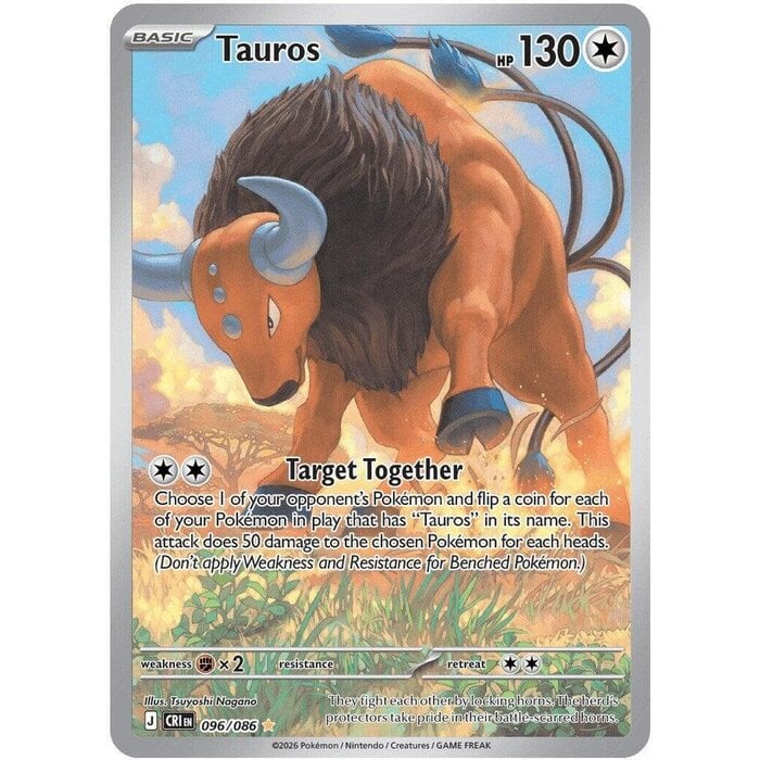 Pokemon Tauros (096) Lightly Played Holofoil