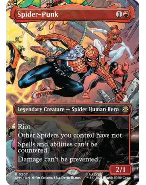 Magic: The Gathering Spider-Punk (Borderless) (207) Near Mint Foil