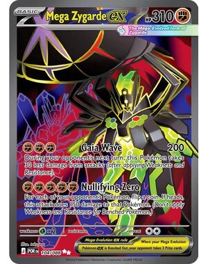Pokemon Mega Zygarde ex (104) Lightly Played Holofoil