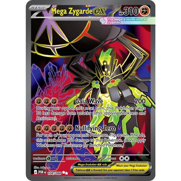Pokemon Mega Zygarde ex (104) Lightly Played Holofoil