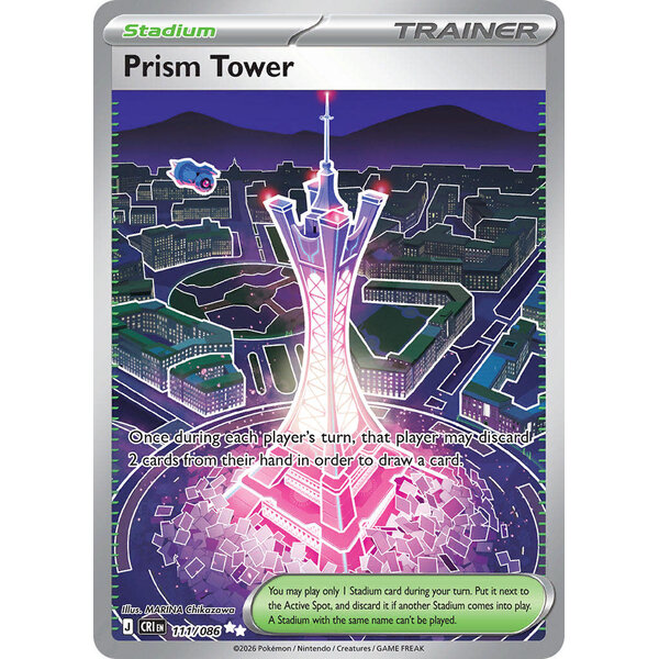 Pokemon Prism Tower (111) Lightly Played Holofoil