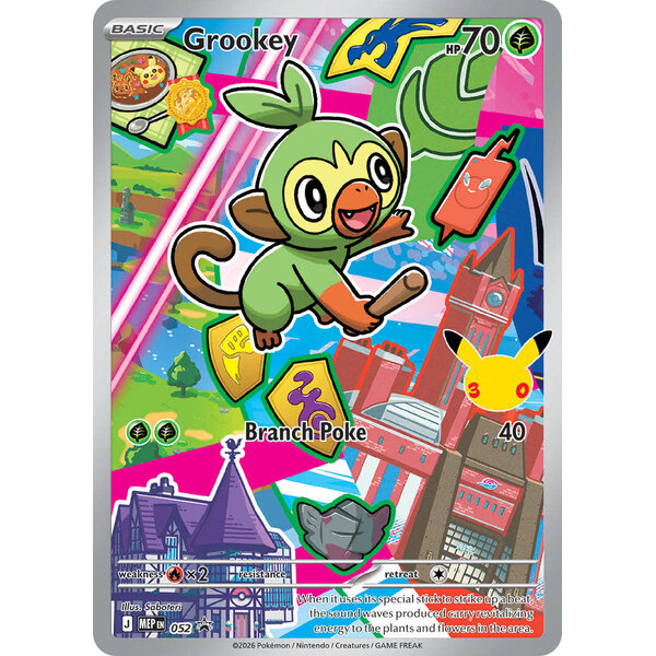 Pokemon Grookey (052) Lightly Played Holofoil