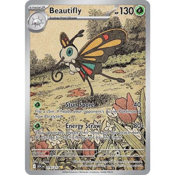 Pokemon Beautifly (219) Lightly Played Holofoil