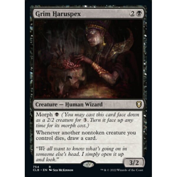 Magic: The Gathering Grim Haruspex (754) Lightly Played