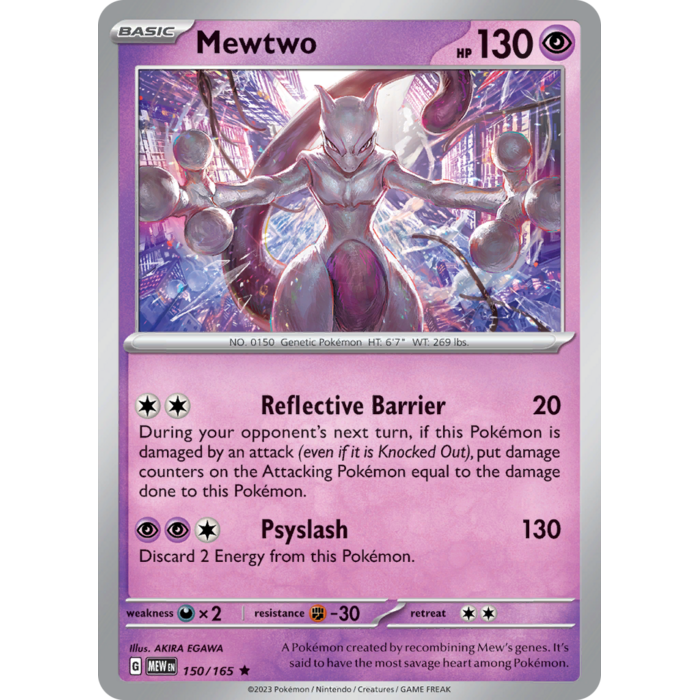 Pokemon Mewtwo (150) Lightly Played Holofoil