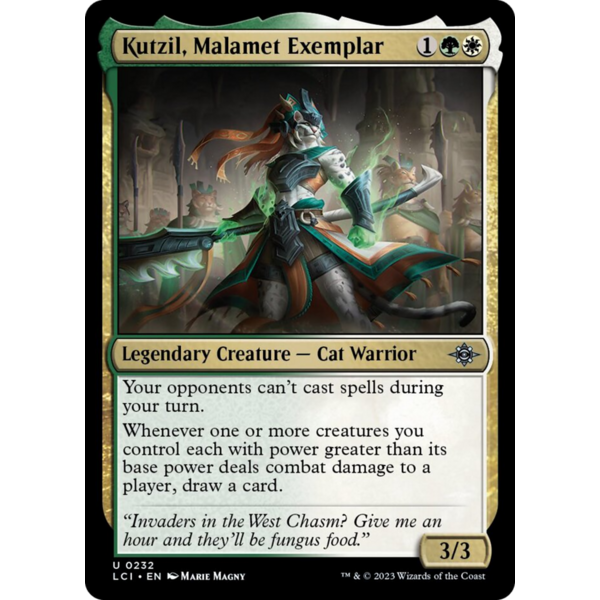 Magic: The Gathering Kutzil, Malamet Exemplar (232) Lightly Played