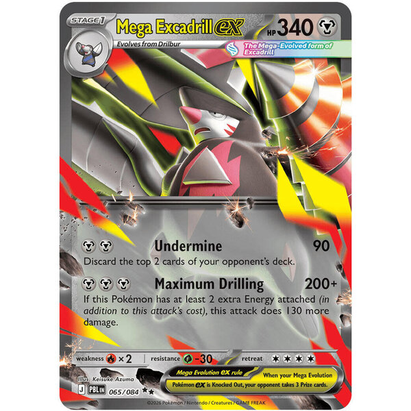Pokemon Mega Excadrill ex (065) Near Mint Holofoil