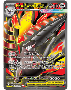 Pokemon Mega Excadrill ex (103) Near Mint Holofoil