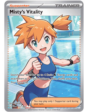 Pokemon Misty's Vitality (111) Near Mint Holofoil