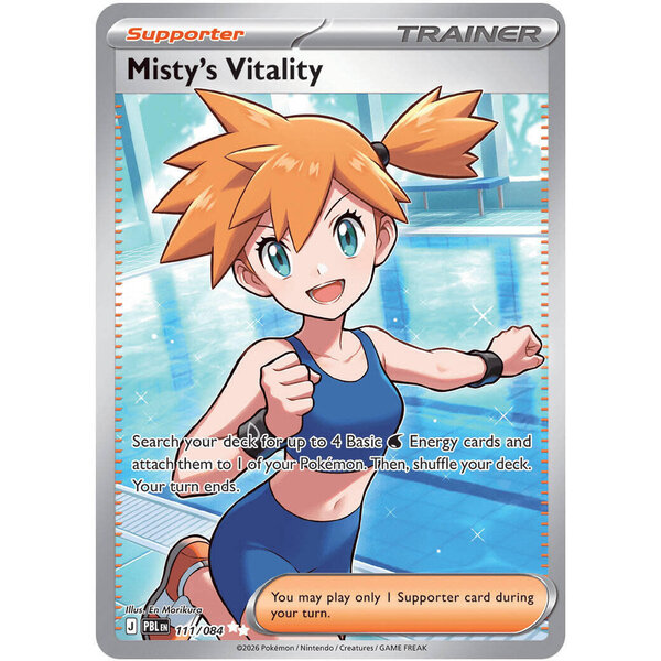 Pokemon Misty's Vitality (111) Near Mint Holofoil