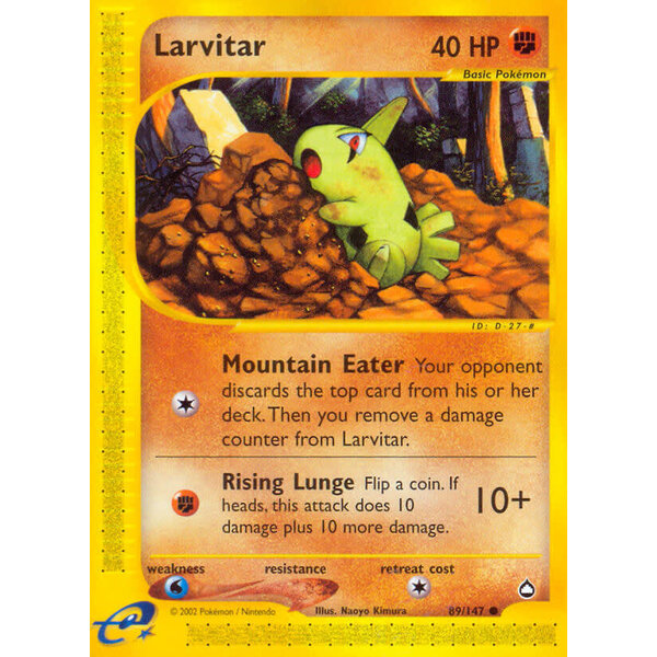 Pokemon Larvitar (089) Lightly Played