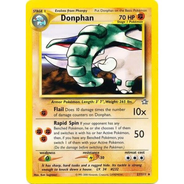 Pokemon Donphan (021) UNL Near Mint