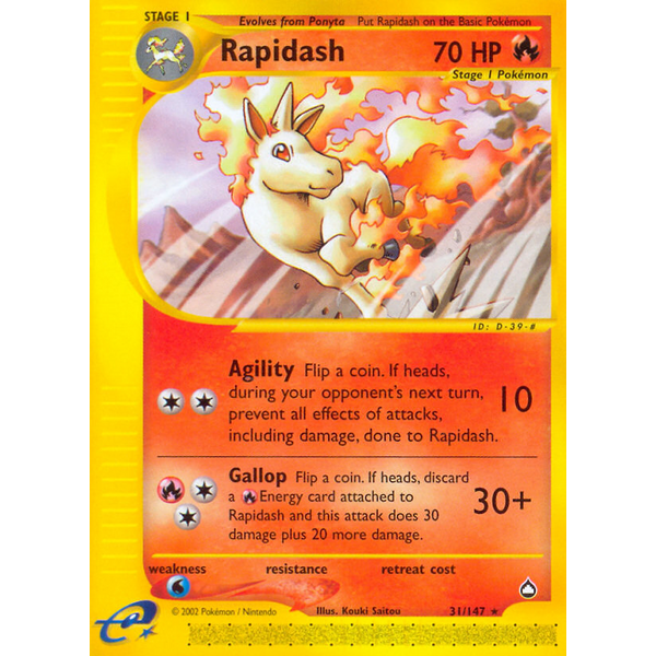 Pokemon Rapidash (031) Near Mint
