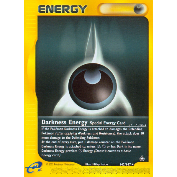Pokemon Darkness Energy (142) Near Mint