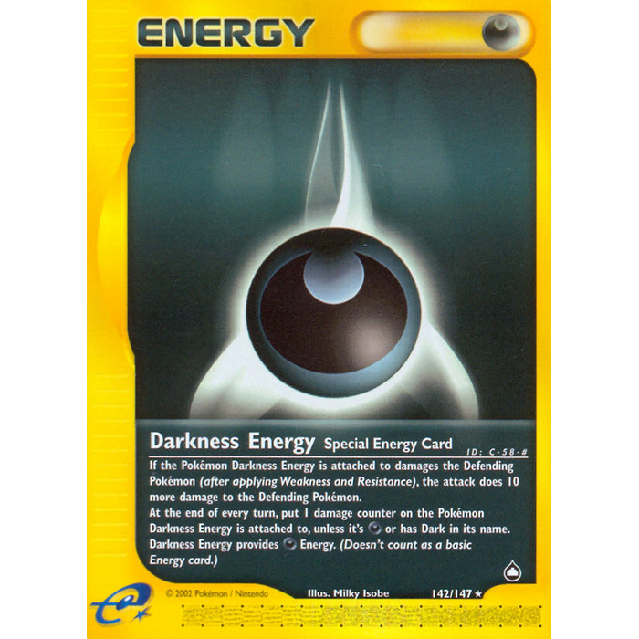 Pokemon Darkness Energy (142) Near Mint
