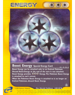 Pokemon Boost Energy (145) Lightly Played