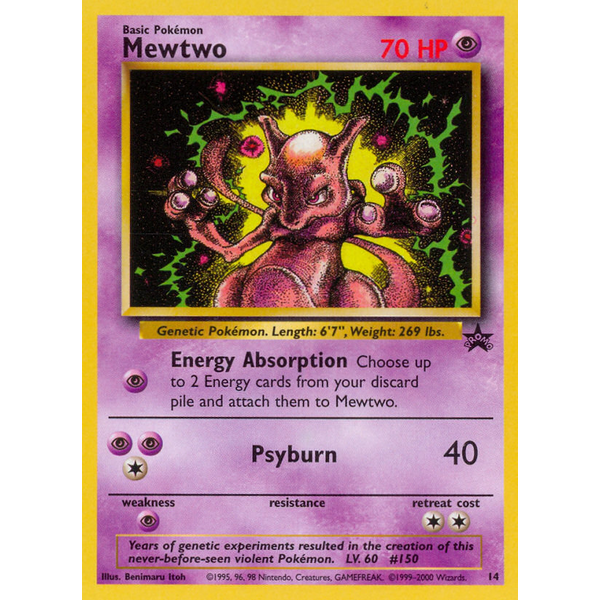 Pokemon Mewtwo (014) Moderately Played